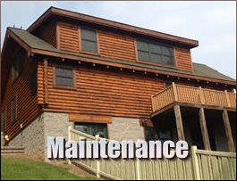  Hiseville, Kentucky Log Home Maintenance
